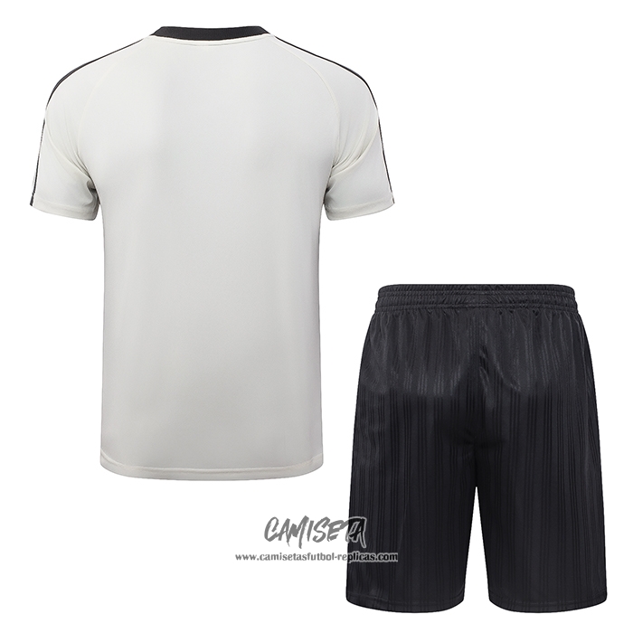 Chandal del Alemania 2026-2027 Manga Corta Crema - Pantalon Corto